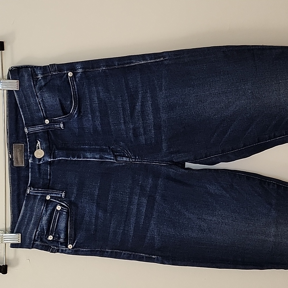 Mother Waisted Looker Ankle Fray Tongue in Chic Meduim Wash Blue Sz 24 - Picture 5 of 16